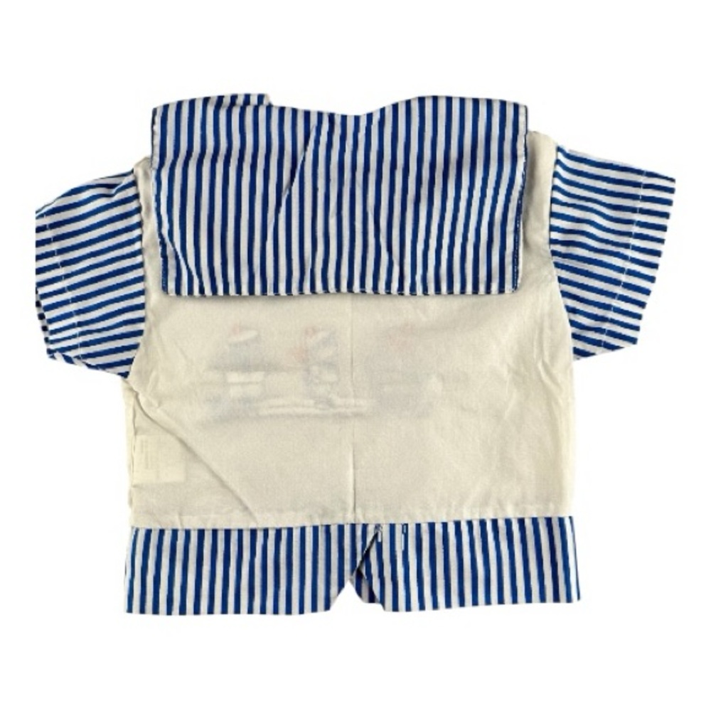 Vintage Richy Boy Toddler Sailor Nautical Striped Short Sleeve Spring Shirt Sz 2 - Picture 5 of 14